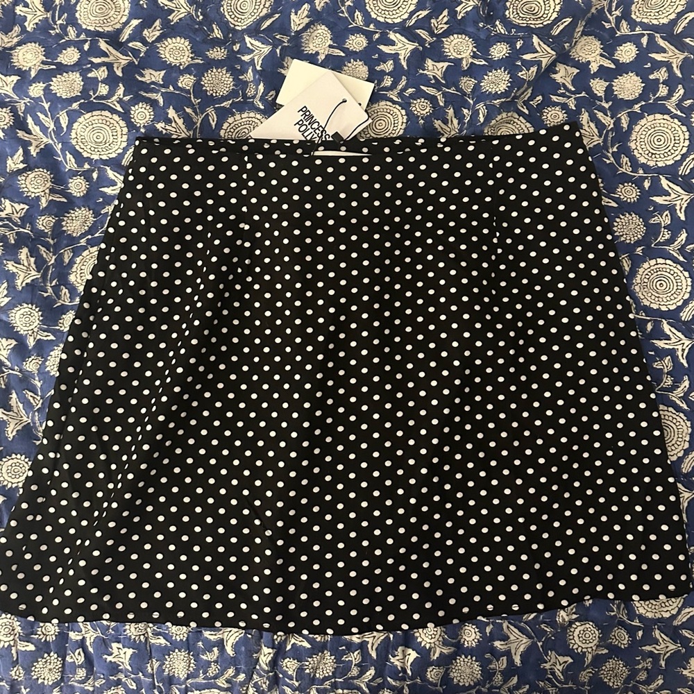 Polka Dot Skirt - Black and White